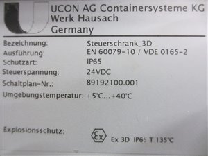 Ucon BPK 2 IBC dosing station for filling Bag-in-Box packaging