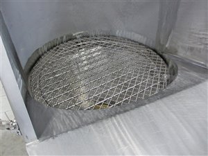 AZO feeding hopper - stainless steel