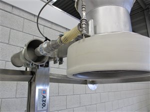 Bulk bag filling station with weighing cells