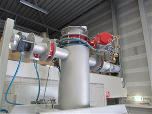 bulk bag filling station with pallet dispenser and conveyors