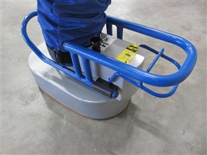 Vacuum Lifting device for bags with guidance rails
