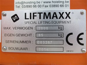 Big Bag Lifting Beam - 2000 kg lifting capacity