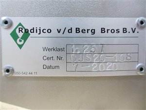 Big Bag Lifting Beam - 1250 kg lifting capacity - stainless steel