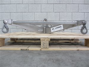Big Bag Lifting Beam - 1250 kg lifting capacity - stainless steel