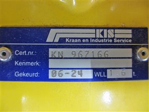 Big Bag Lifting Beam - 1600 kg lifting capacity