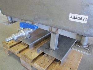 open top mixing tank with 4 paddle agitator