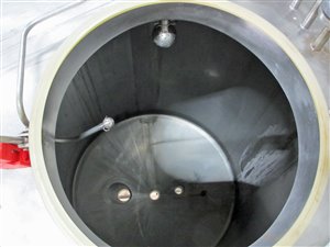 stainless steel tank 1600 liter with steps and platform