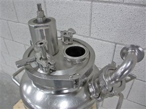 Stainless steel pressure tank with agitator - 25 litres