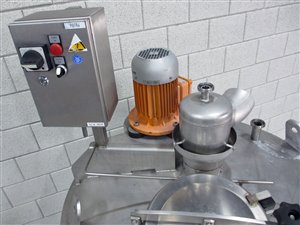 Stainless steel mixing tank 1035 litres - insulated - weighing cells
