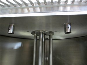 150-litre stainless steel tank with jetstream mixer