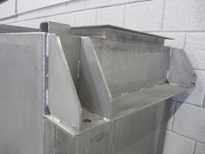 stainless steel hopper - 1500 litre