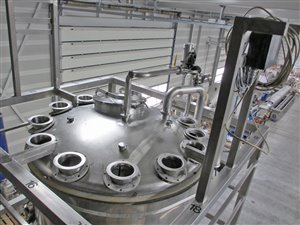 2500 litre weighing silo with 2000 litre buffer silo