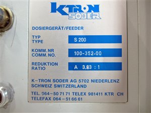 K-Tron Soder S200 feeder