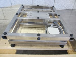 Floor scale 250 kg stainless steel