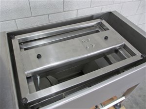 stainless steel table with built-in weighing platform