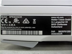 Mettler-Toledo XPE603S Precision Balance